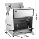 Home AND Kitchen VEVOR Commercial Toast Bread Slicer, 12mm Thickness Electric Bread Cutting Machine, 31PCS Commercial Bakery Bread Slicer, 110V Toast Cutter Cutting Machine, Bread Cutter for Bread Sheet Cutter Cutting