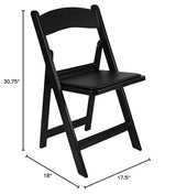 BTEXPERT Set of 4, Resin Folding Chair Vinyl Padded Seat Indoor Outdoor Lightweight Set for Home Event Party Picnic Kitchen Dining Church School Weddings