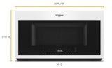 Whirlpool WMH78019HW 1100W Built-In Convection Microwave Hood Combo – 1.9 cu ft – White